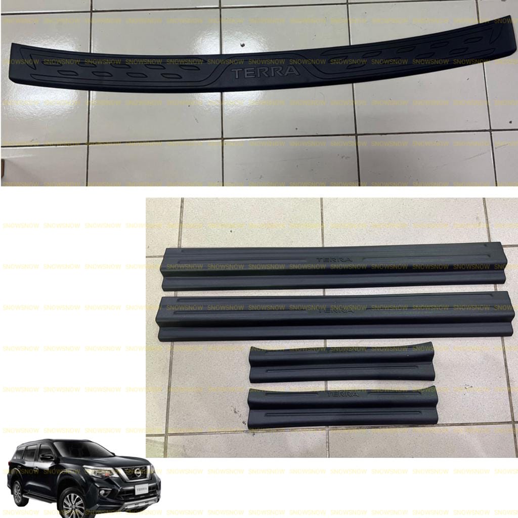 Paket Sillplate Samping Belakang Nissan Terra 2018 2022 up Hitam