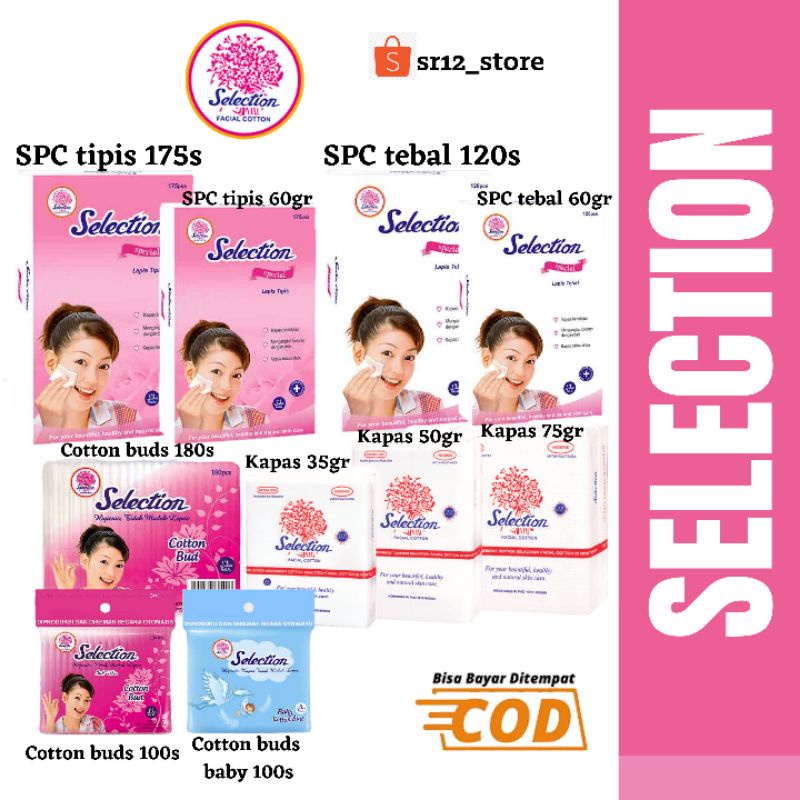 KAPAS WAJAH SELECTION / KAPAS SPECIAL LAPIS TIPIS / KAPAS SPECIAL LAPIS TEBAL / KAPAS SELECTION 35 g