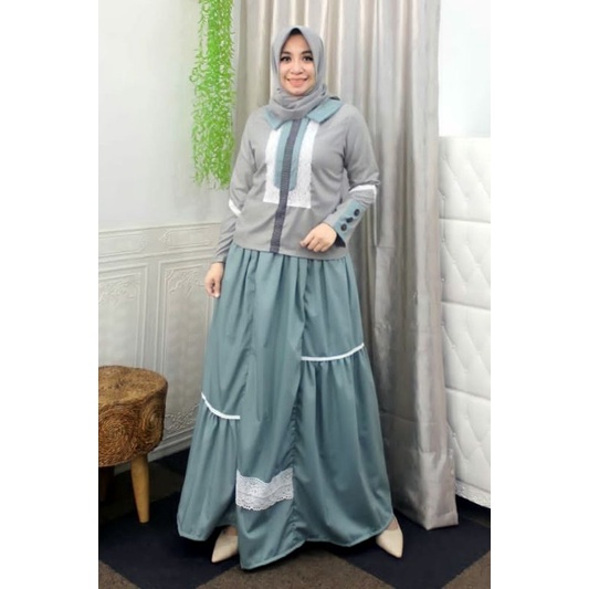 DEURA Busana Muslim Terbaru / Dress Deura / Gamis Deura Original / Setelan Gamis Deura 257 BUTIK BRA