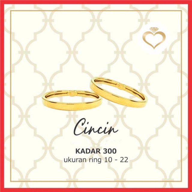 (KADAR 300) CINCIN POLOS COCOK UNTUK COUPLE ATAU LAMARAN