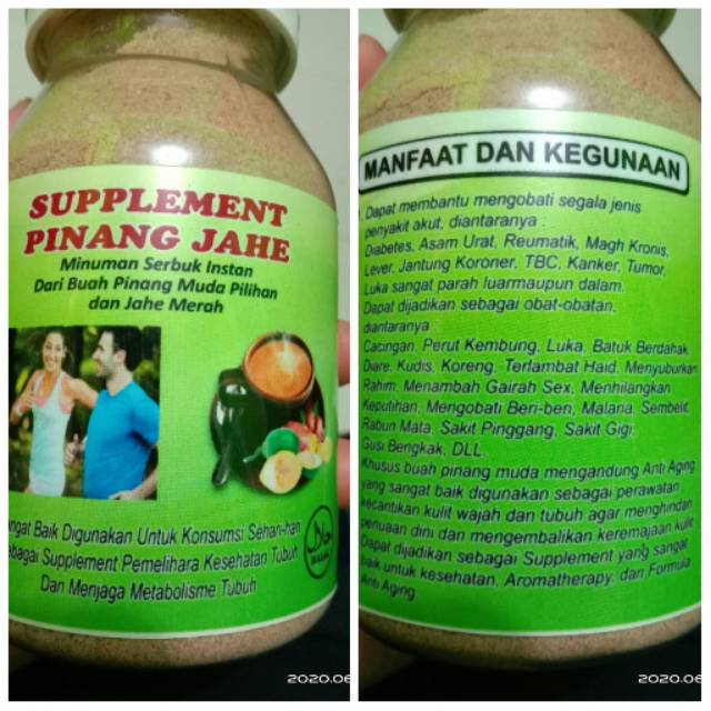 

Suplemen pinang mix jahe