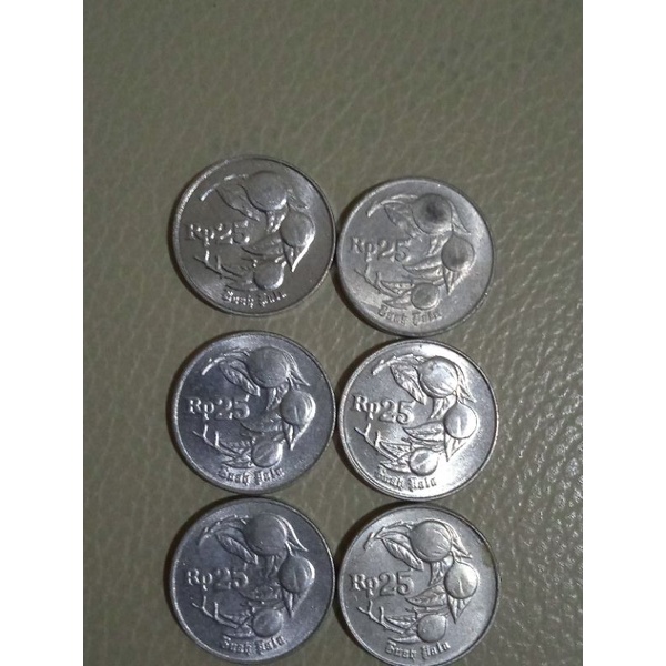 uang koin 25 rupiah tahun 1994 - 1995