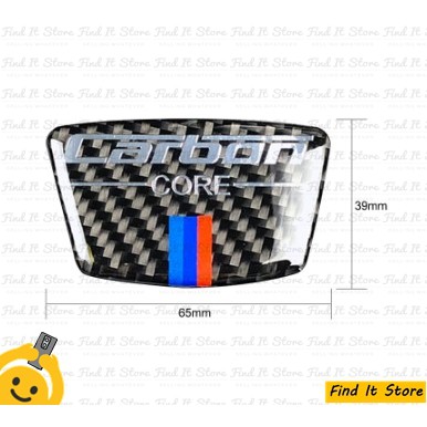 Sticker Mobil Carbon Core BMW M Emblem Badge Real Carbon Fiber