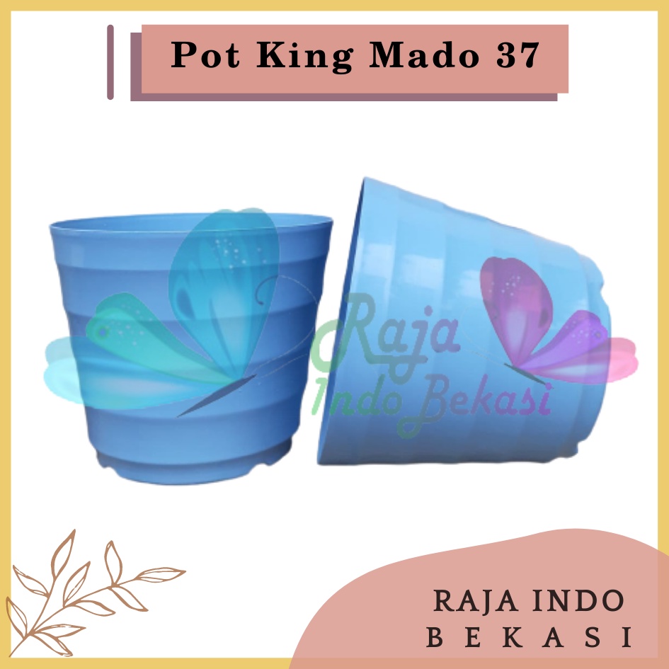 Rajaindobekasi Pot King Mado 37 Putih Hitam Biru Pink Pastel Merah Bata Coklat Terakota Teracota Teraccota Diameter Atas 30 Cm Garden Of Love Pot Plastik Besar Jumbo 40 50 60 Cm Untuk Tanaman Murah Grosir