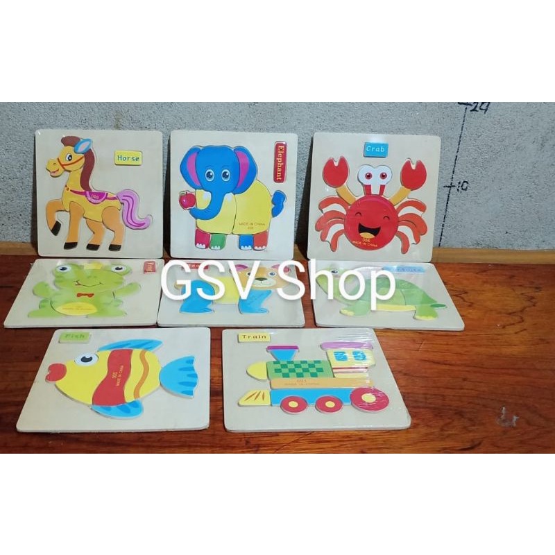 Puzzle Kayu Mainan Edukasi