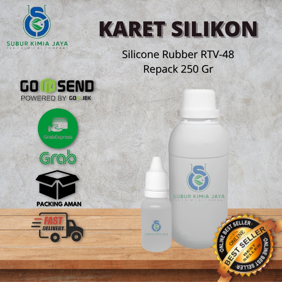 

Silicone Rubber RTV 48 / Cetakan Silicon / Bahan membuat cetakan mold Silikon 250 gr Premium