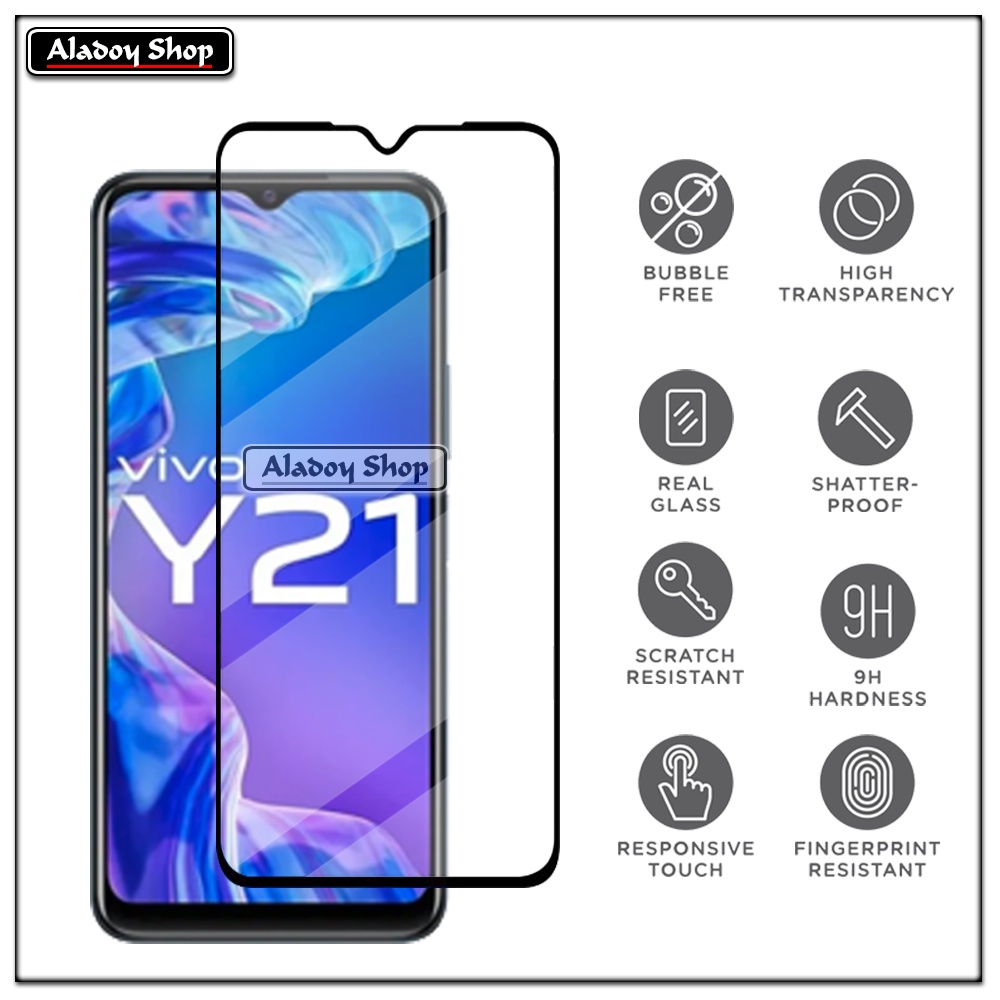 Tempered Glass VIVO Y21 PAKET 2 IN 1 Tempered Glass Layar dan Tempered Glass Camera