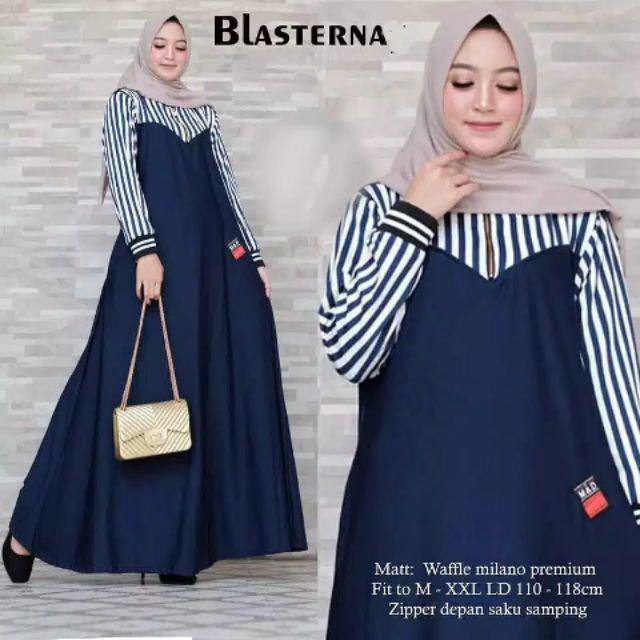 BLASTERNA MAXY / BAHAN WAFFLE MILANO BUSUI / JUMBO/ sunny dress
