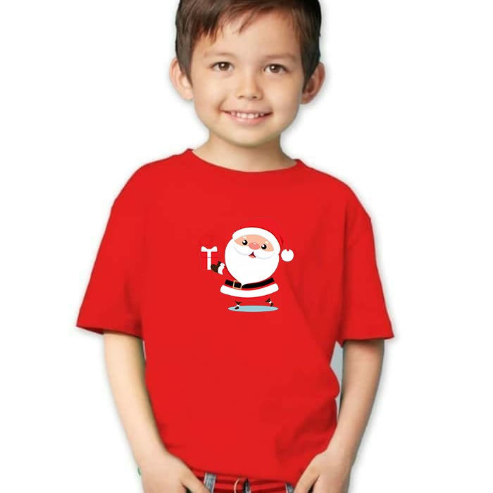 KAOS ANAK SANTA CLAUS / KAOS NATAL ANAK/ KATUN 24S