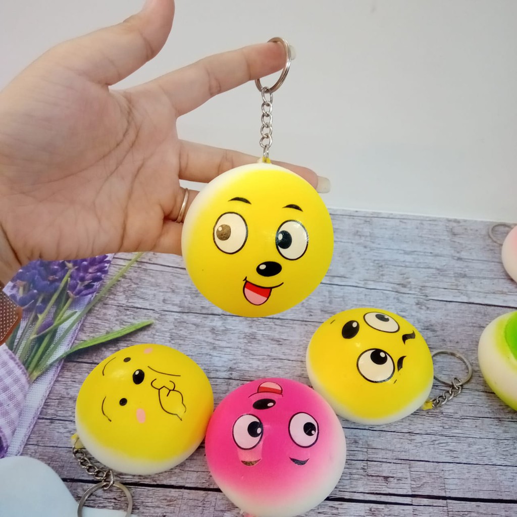 Mainan anak squizy LEMBUT WANGI SQUISHY MURAH EMOTION JUMBO BUN TOKOPELANGINICER