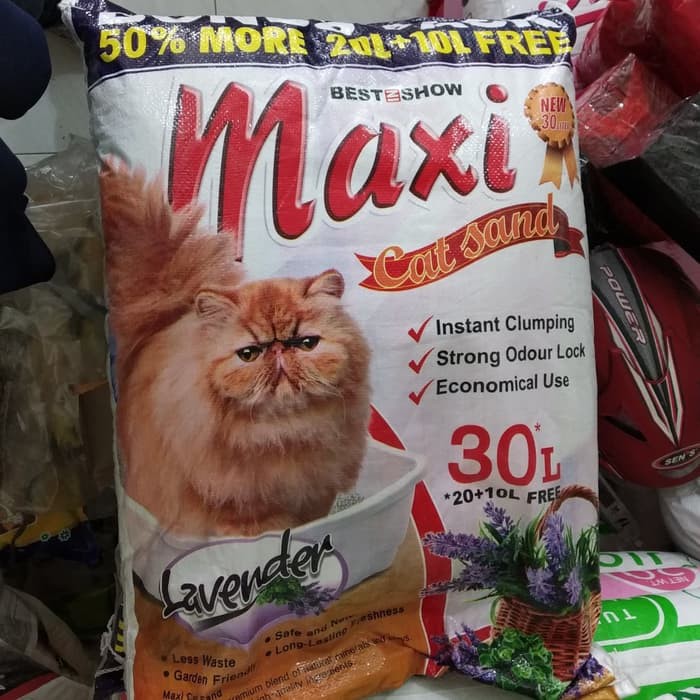 Maxi Cat Litter - Pasir MAXI Pasir Gumpal Wangi 30ltr