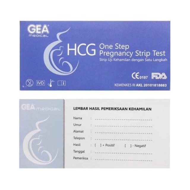 Alat Test Kehamilan Instan / Test Pack GEA 1 Strip - HML