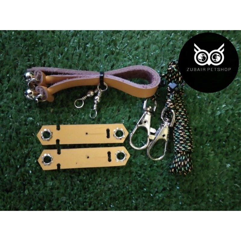 Angklet Satu Set Tali Kaki Burung Hantu Celepuk /Javan Owlet / Barn Hawk Owl (BHO)
