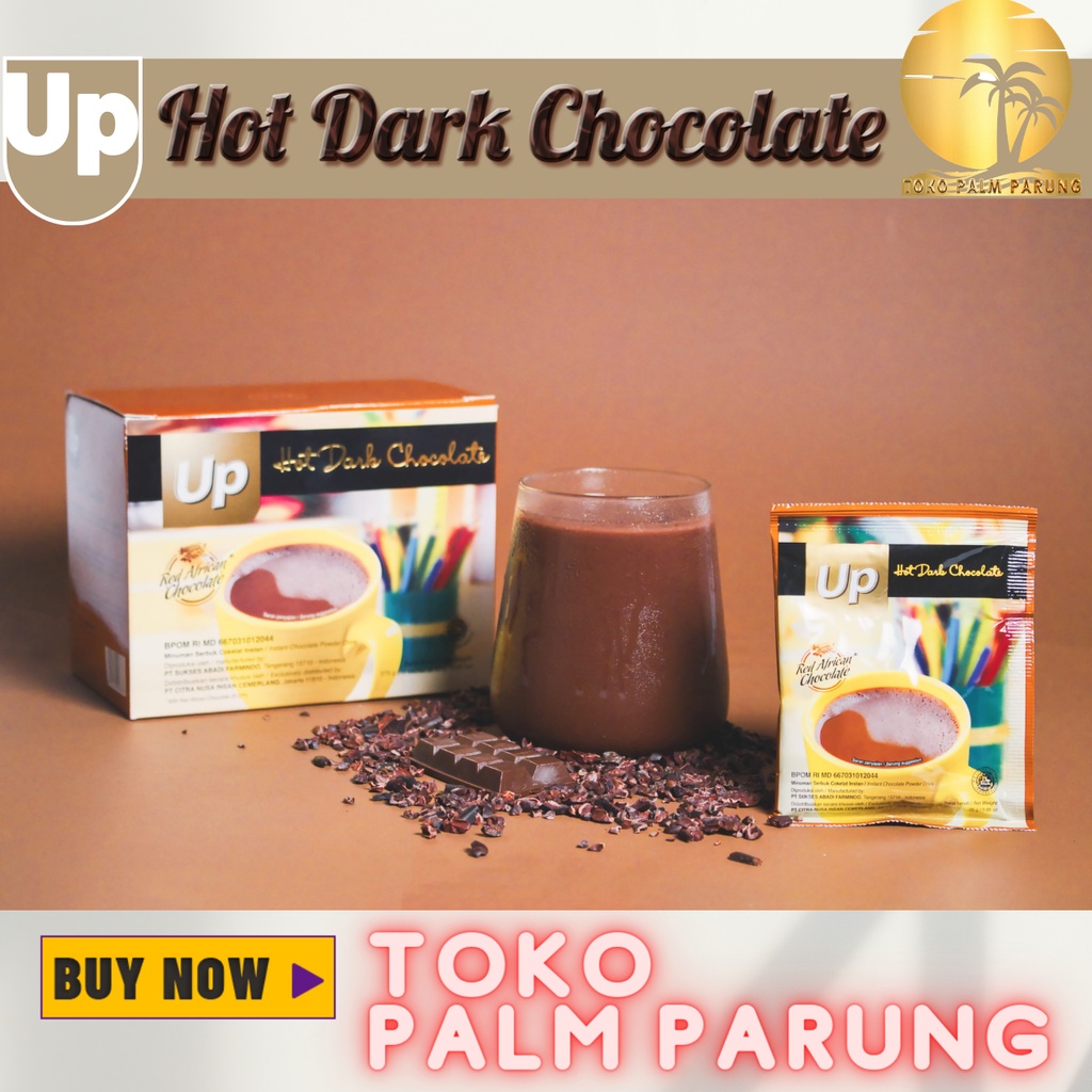 CNI UP Hot Dark Chocolate Minuman Coklat Sehat Nikmat Stamina Terjaga Selalu 15 Sachet X 25gr