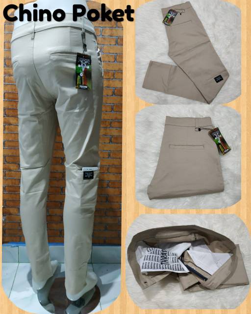 CELANA PANJANG CHINO KANTONG BOBOK LUTUT SIZE 28 33