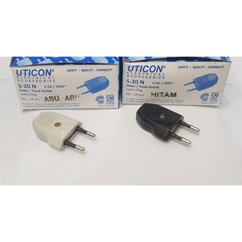 Steker Biasa Uticon Steker Gepeng Uticon -S-20N