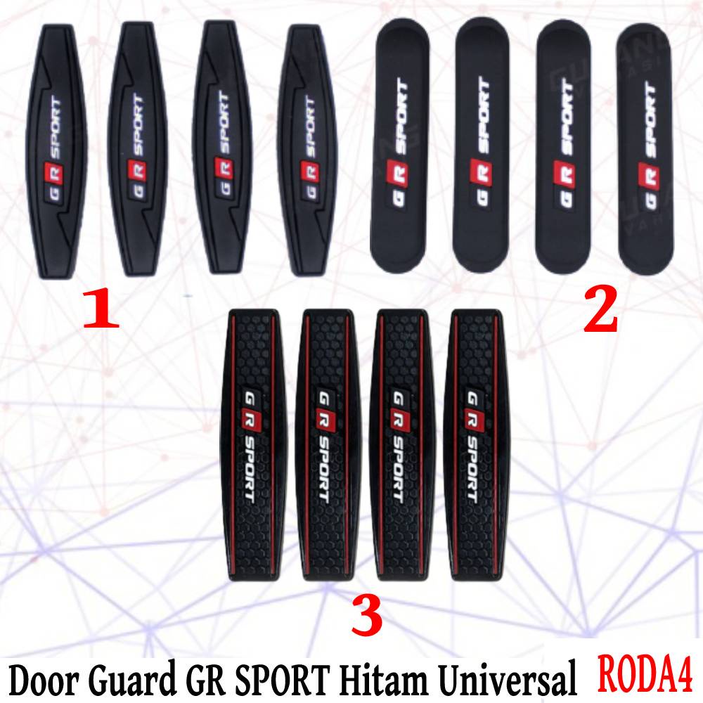 Door Guard Pelindung Pintu Tulisan Gr Sport Hitam Universal Varian 1