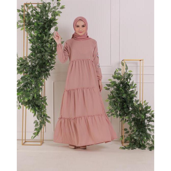 5L XXXL XXL XL L M S | SUPPLIER DRESS JUMBO BEST SELLER / OVIE DRESS | BORDIR ASLI CANTIK