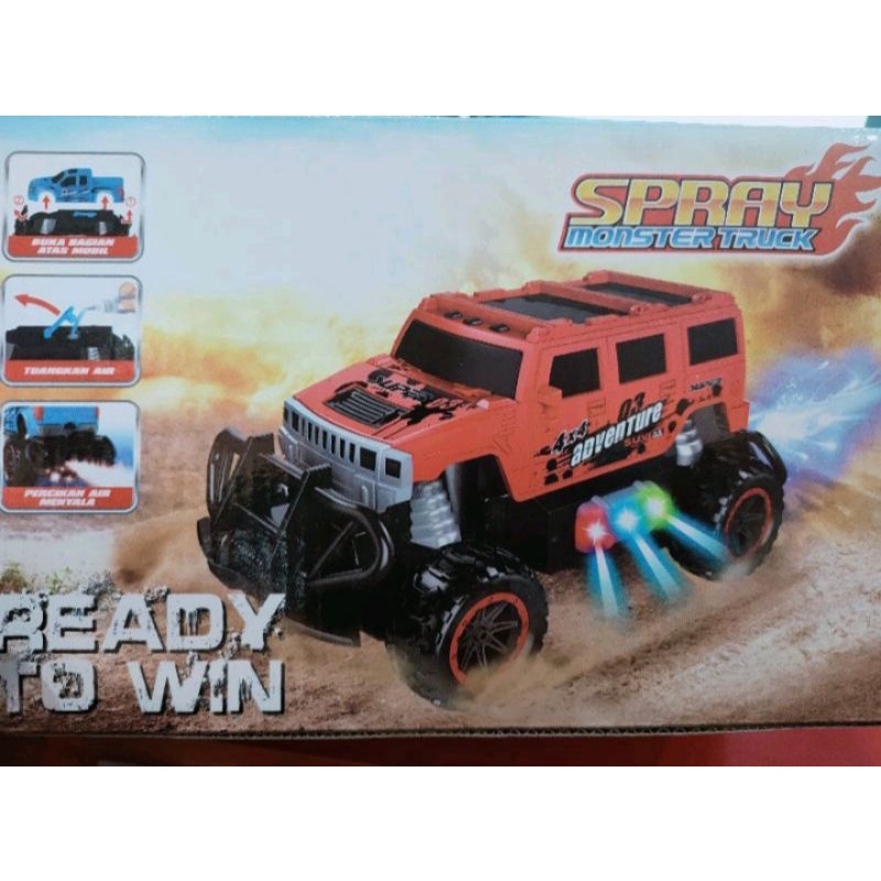 Mobil Remote Control Jeep Lampu Bisa Keluar Asap Charger Mobil RC Crawler Off Road