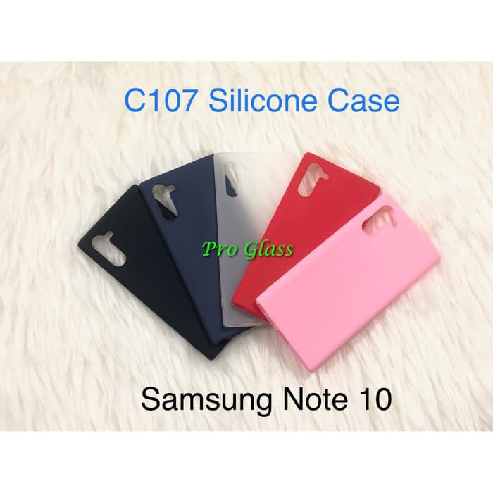 C107 Samsung Note 10 / Samsung Note 10+ Colourful Ultrathin Silicone Case / Matte Thin