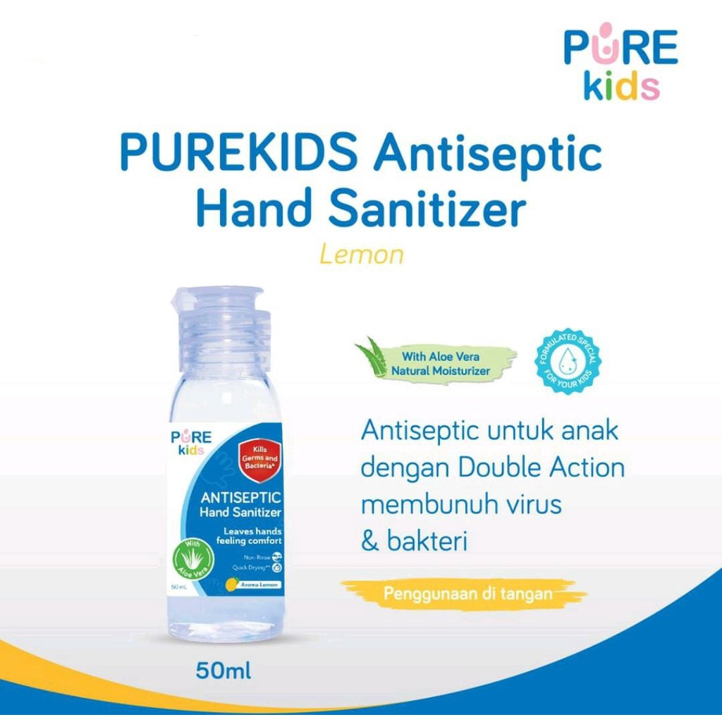 PURE KIDS ANTISEPTIC HAND SANITIZER 50ML / HAND SANITIZER / PURE KIDS