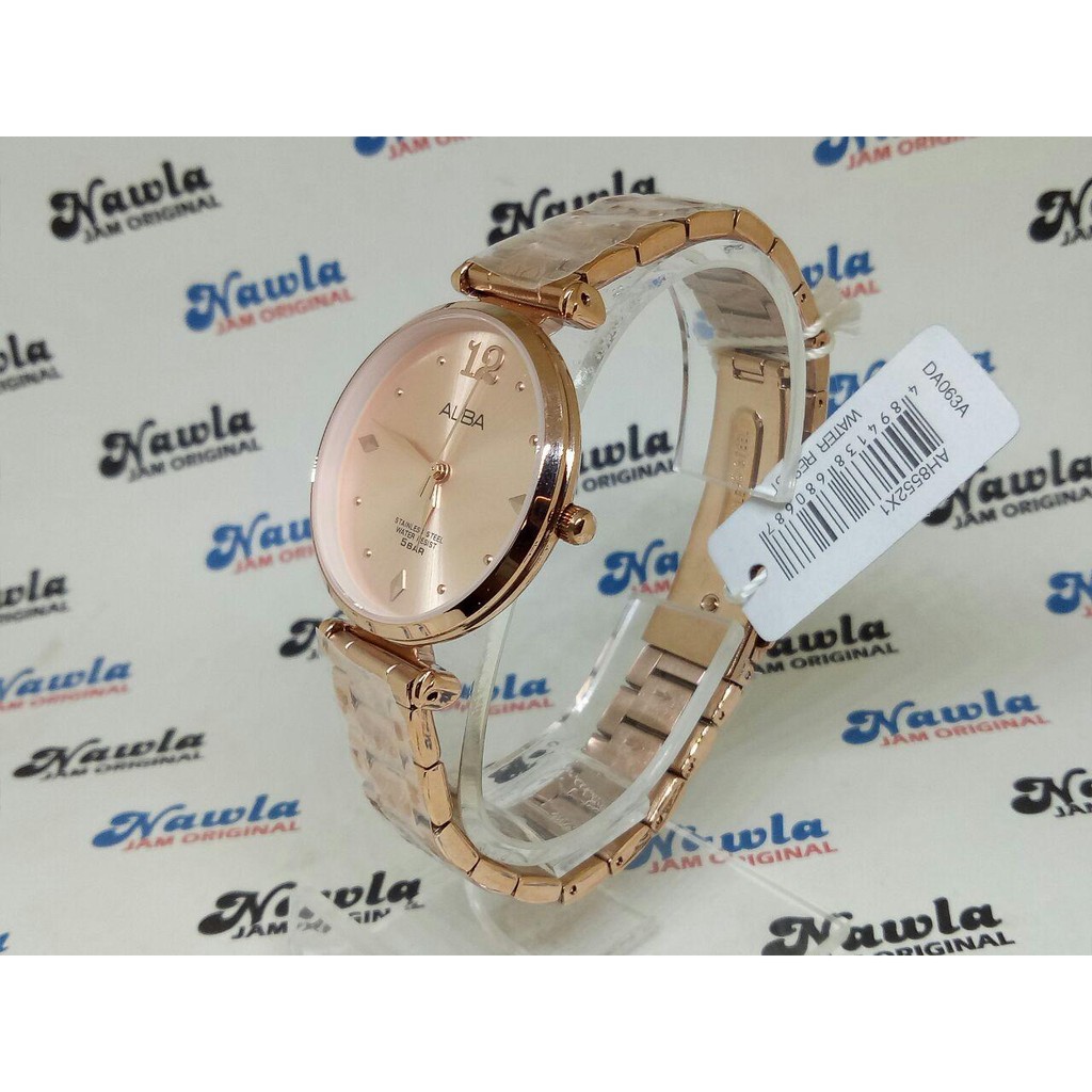 Alba Ladies AH8552X1 Quartz Rose Gold - Jam Tangan Wanita AH8552