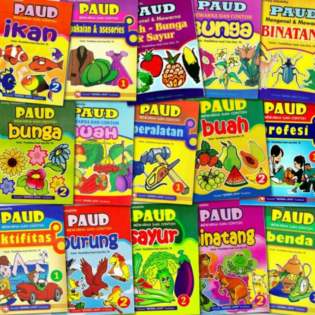 

Buku anak PAUD mewarnai dan contoh untuk PAUD TK Serba Jaya