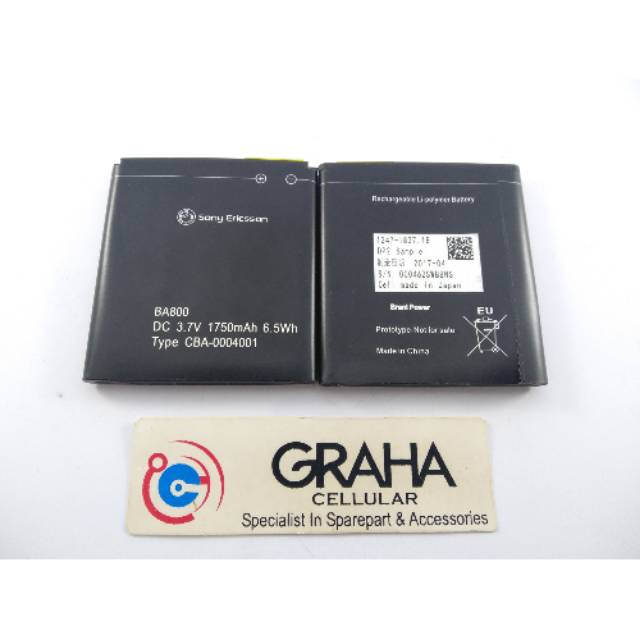 BATERAI / BATTERY / BATRE SONY BA800 / LT26 / LT25I ORIGINAL