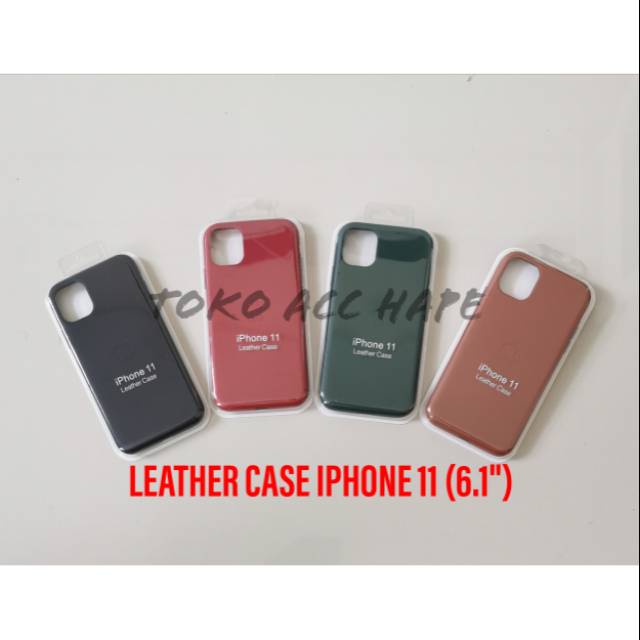 LEATHER CASE SOFT HARD COVER KULIT ORIGINAL IPHONE 11 TERMURAH