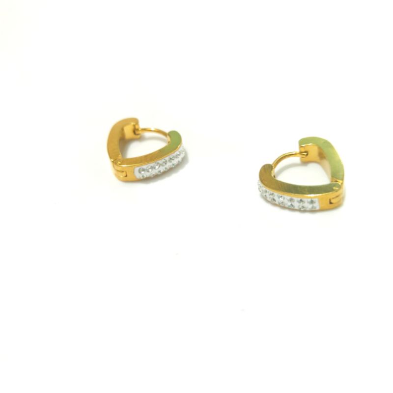 ANTING WANITA GIWANG MODEL LOVE BAHAN TITANIUM ANTI KARAT