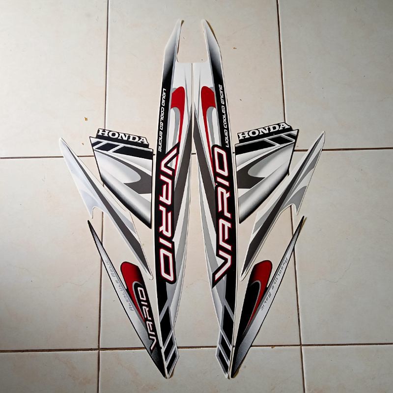 Jual stiker Striping Motor Honda Vario Cw 2009 Putih | Shopee Indonesia