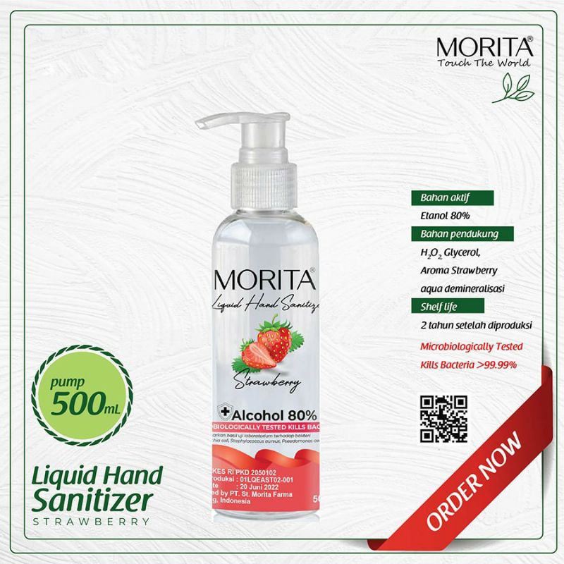 HAND SANITIZER LIQUID MORITA 500 ML Original