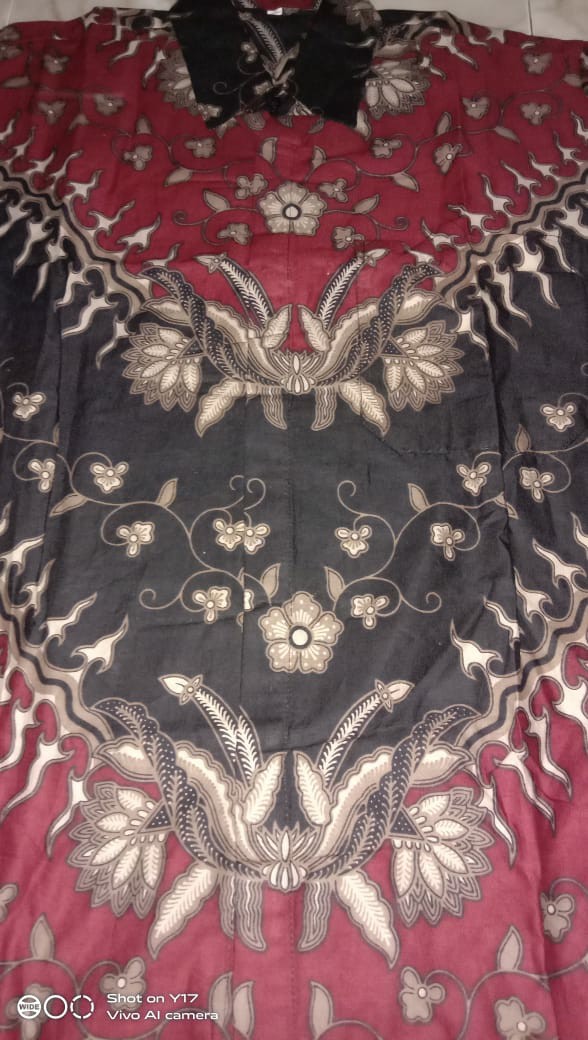 Kemeja Batik Pria Lengan Panjang Premium Terbaru Size M L Xl Xxl Bswart Batik Hrb026 Kenango Padi