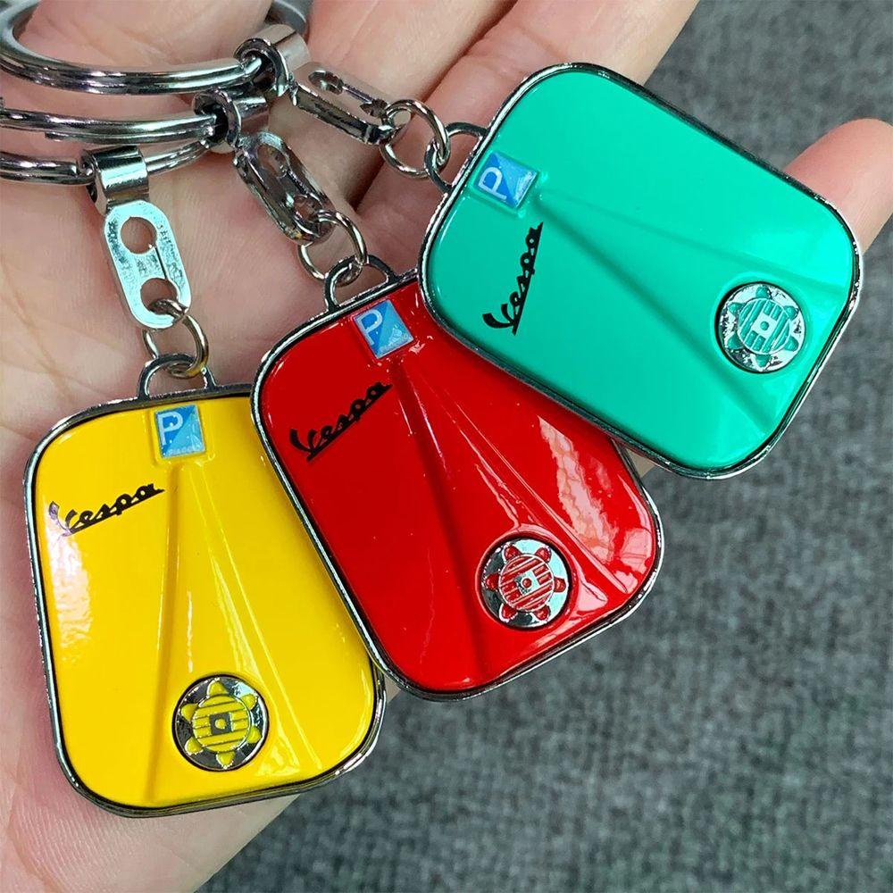 Lanfy Vespa Gantungan Kunci Aksesoris Motor Untuk Vespa PRIMAVERA Untuk Vespa GTS Key Holder Zinc alloy Scooter Key chain