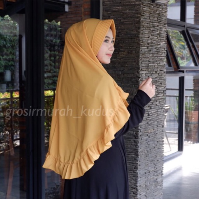 Khimar Rempel  Yumna Jilbab Instan