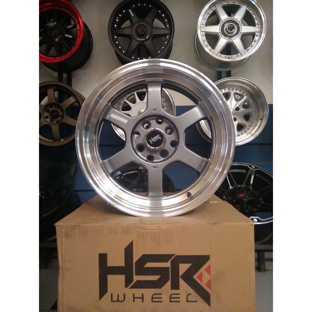 Velg Mobil Ring 16 HSR TOKYO RIFU 483 Greey Machine Face