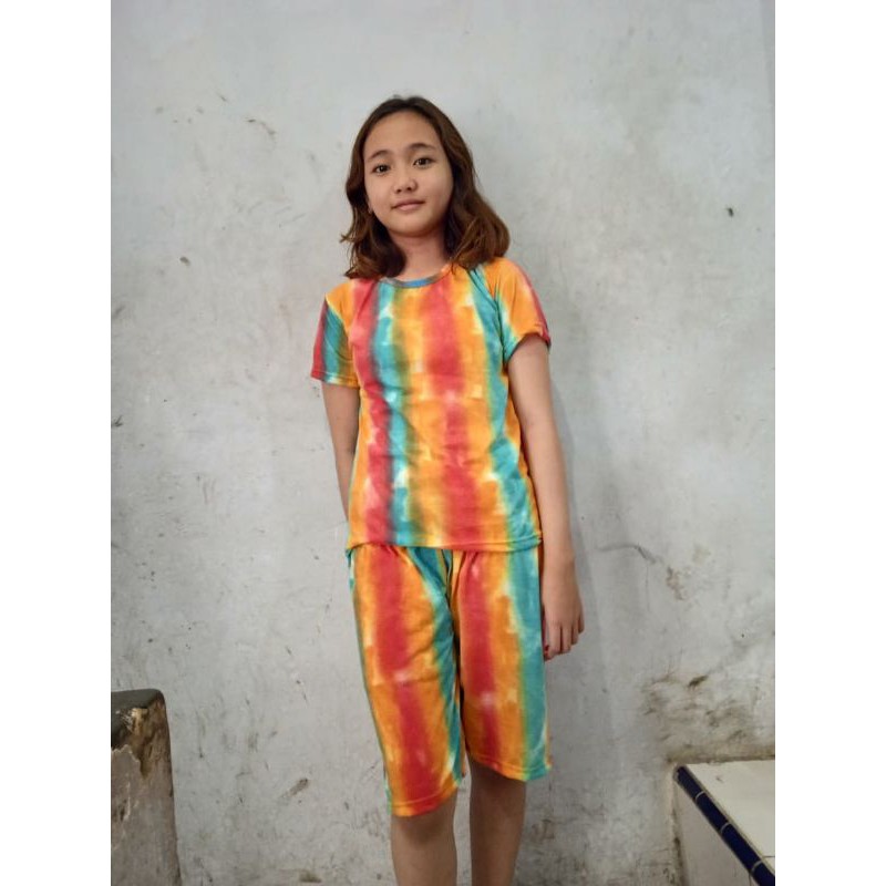set setelan ABG tieday  cln 3/4