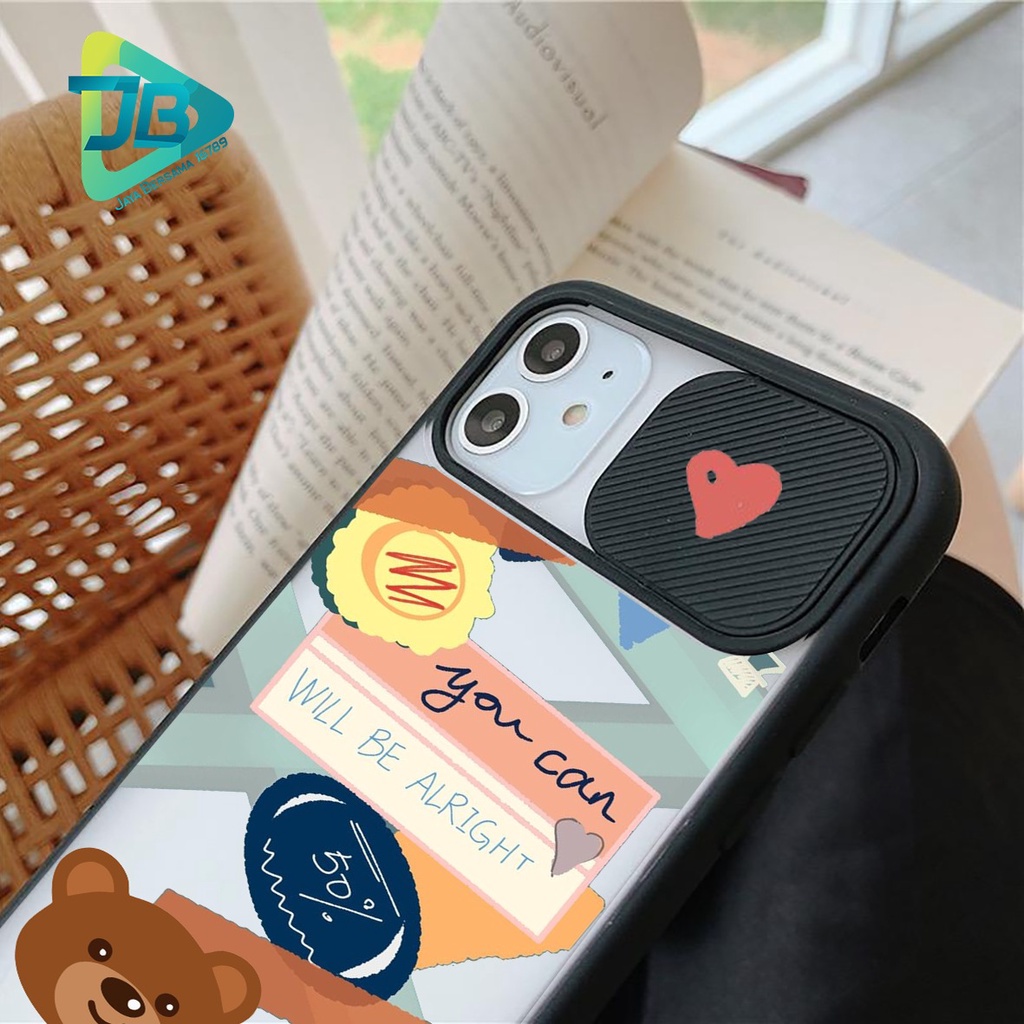 SOFTCASE SLINGCASE SLIDE PELINDUNG KAMERA BEARS SAMSUNG OPPO VIVO REALME IPHONE XIAOMI ALL TYPE JB5138