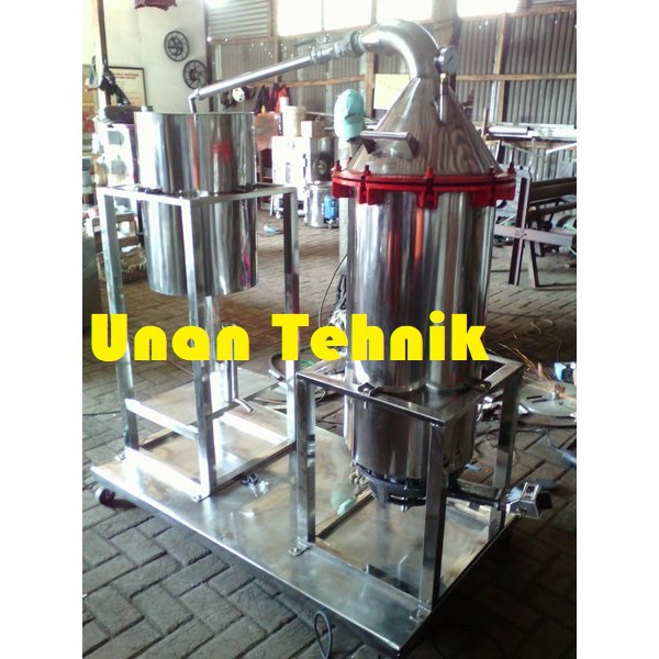 Mesin Destilasi Penyulingan Minyak Atsiri Kapasitas 20 kg / Mesin Suling Minyak