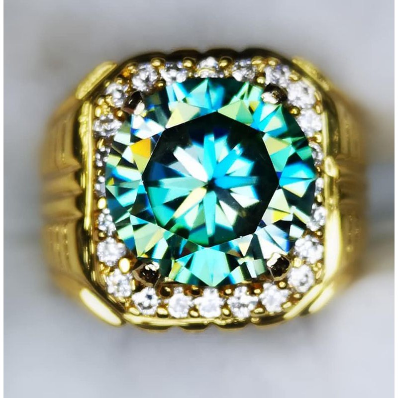 Batu permata real berlian missonite asli naik ds full