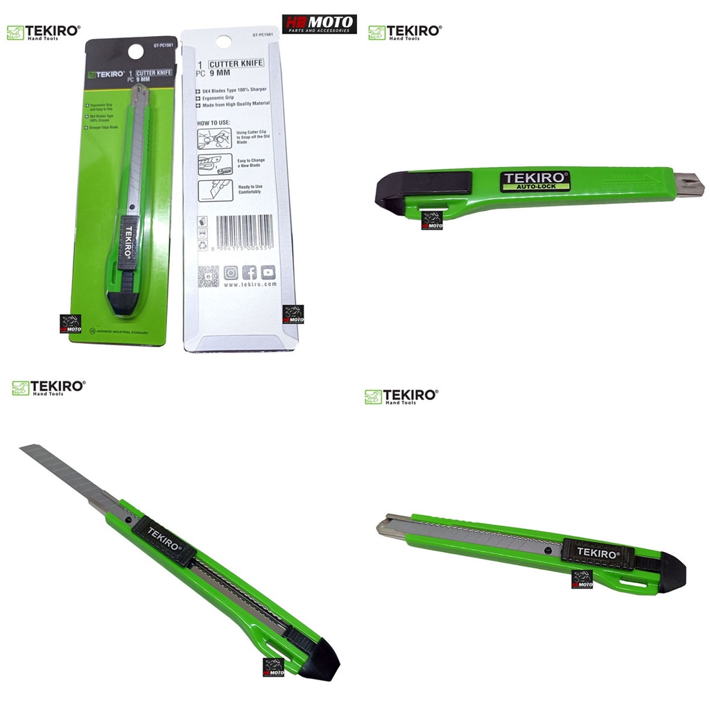 

TEKIRO Pisau Cutter KNIFE Kecil 9 MM /CUTTER KNIFE 9 MM GT-PC1561 / Tools - Alat Perkakas