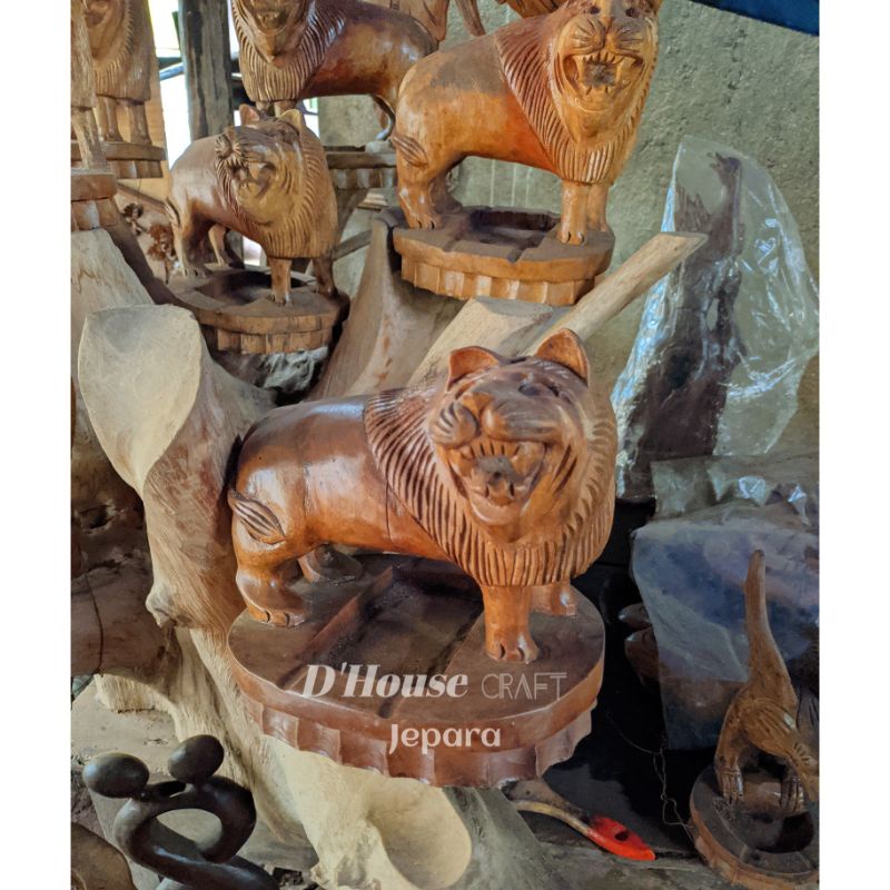 Asbak Macan Kayu Jati
