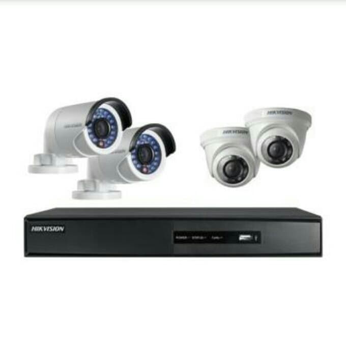 PAKET CCTV HIKVISION 4 CHANNEL 2 MP LENGKAP PAKET CCTV HIKVISION MURAH