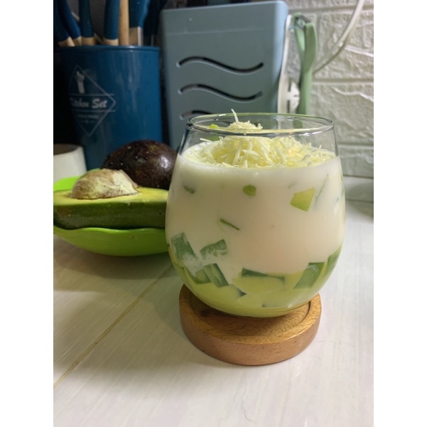

avocado cheese milk