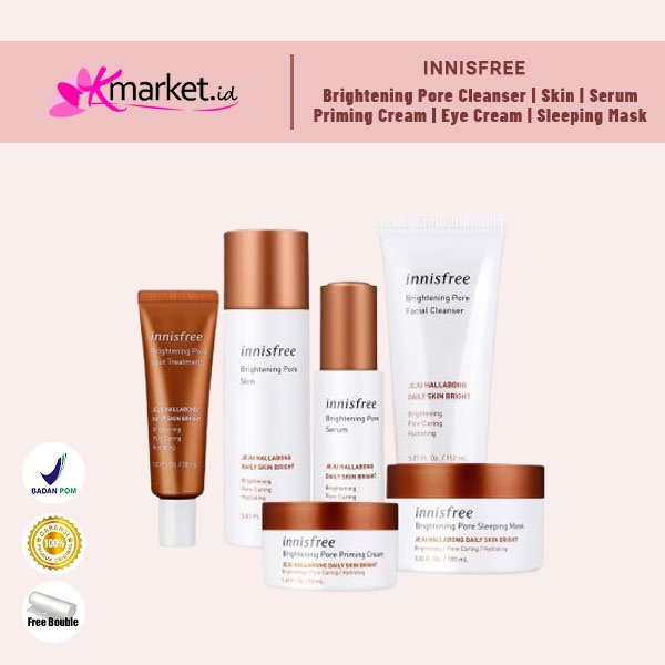 [BPOM] Innisfree Brightening Cleanser | Skin | Serum | Sleeping Mask | Priming Cream