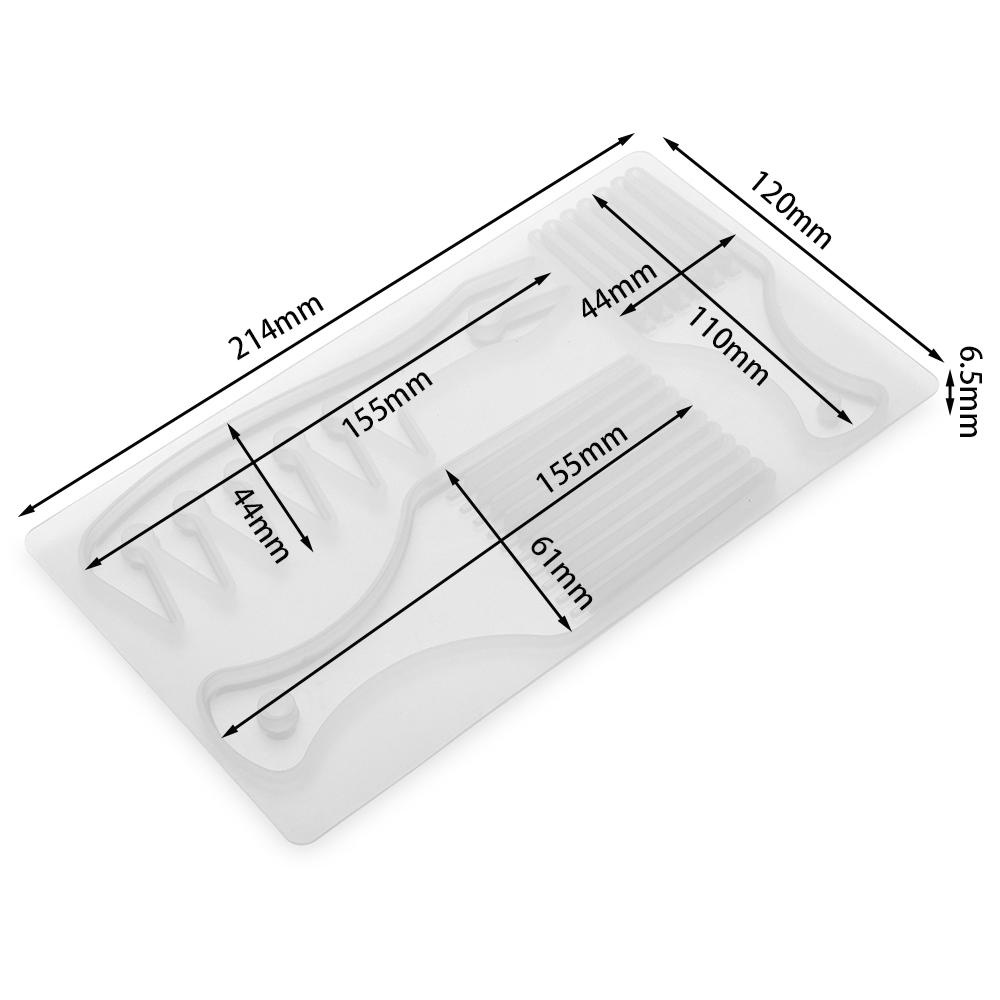 Solighter Sisir Cetakan Silikon DIY Kristal Epoxy Dekorasi Rumah Resin Kerajinan Casting Mold