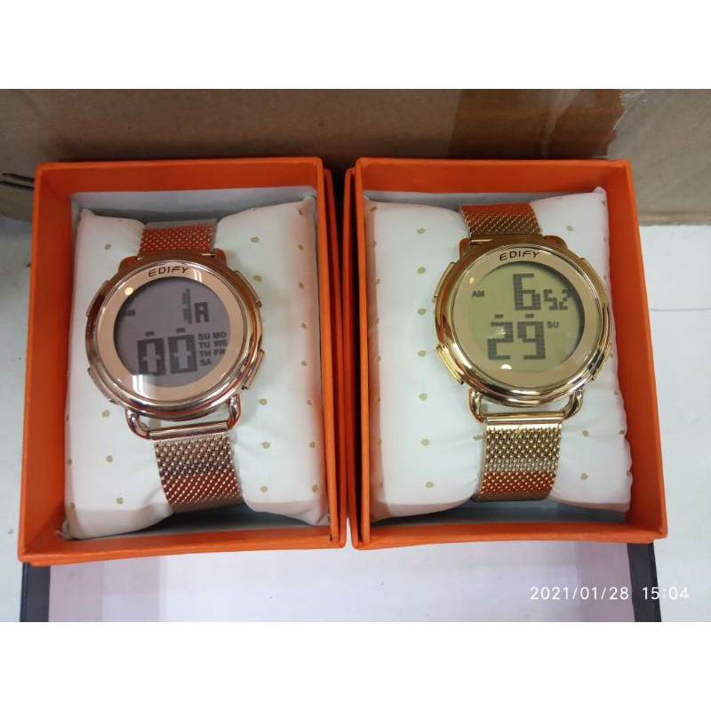 Jam Tangan Pria Edify Original Digital Tahan Air Garansi 1 Tahun