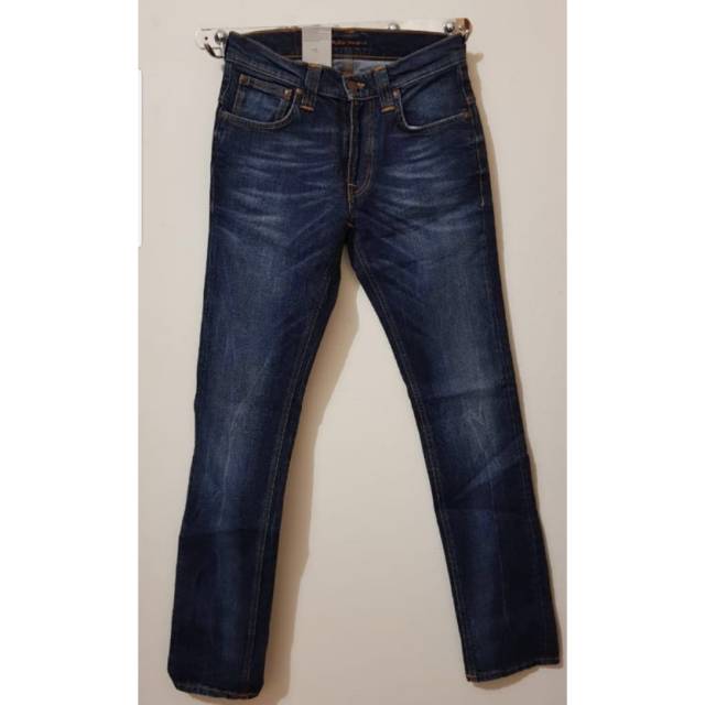 Nudie Jeans Tape Ted Org. Clean Dark Blue