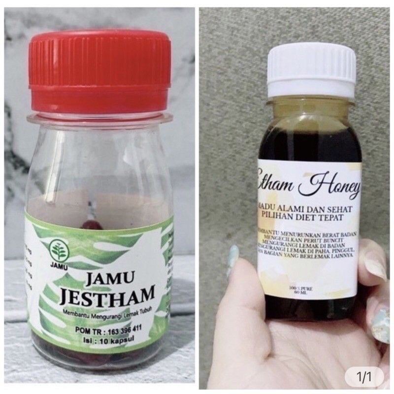 PAKET DIET JAMU JESTHAM + HONEY SMALL