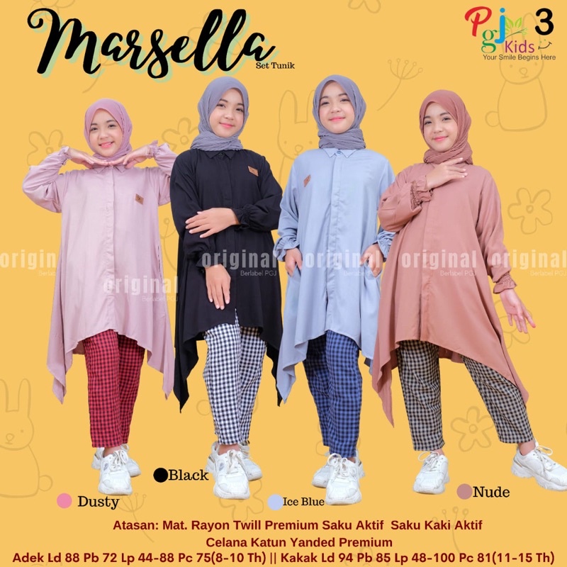 MARSELLA SET TUNIK KIDS / Anak by PGJ 3
